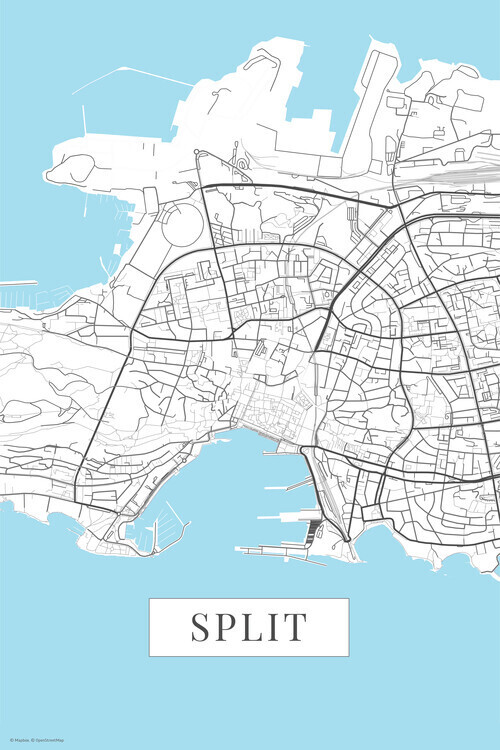 Europosters Plakát, Obraz - Split white, 26.7 × 40 cm