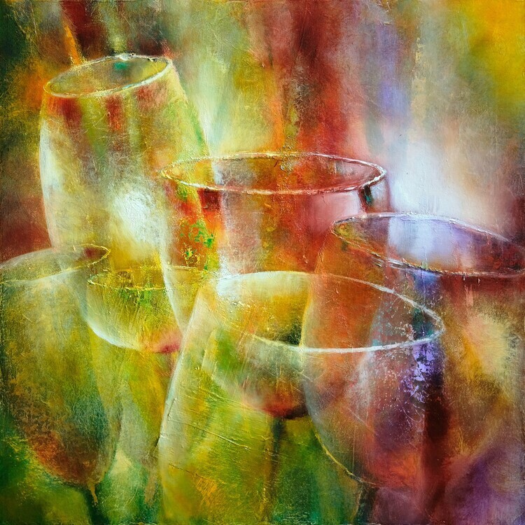 Annette Schmucker Plakát, Obraz - Light game, Annette Schmucker, 40 × 40 cm