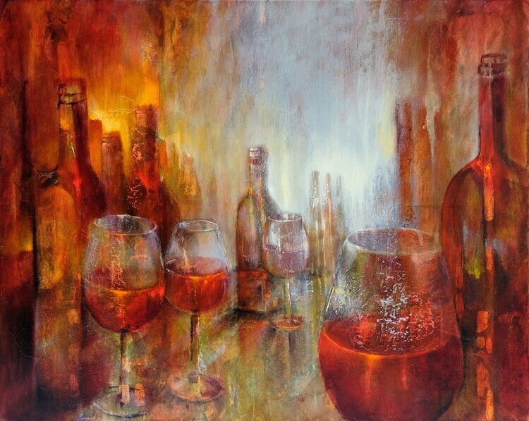 Annette Schmucker Plakát, Obraz - Burgundy, Annette Schmucker, 40 × 30 cm