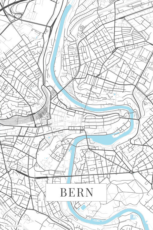 Europosters Plakát, Obraz - Bern white, 26.7 × 40 cm