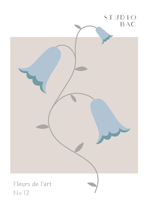 Studio Collection Plakát, Obraz - Bluebells Studio Bac, Studio Collection, 26.7 × 40 cm