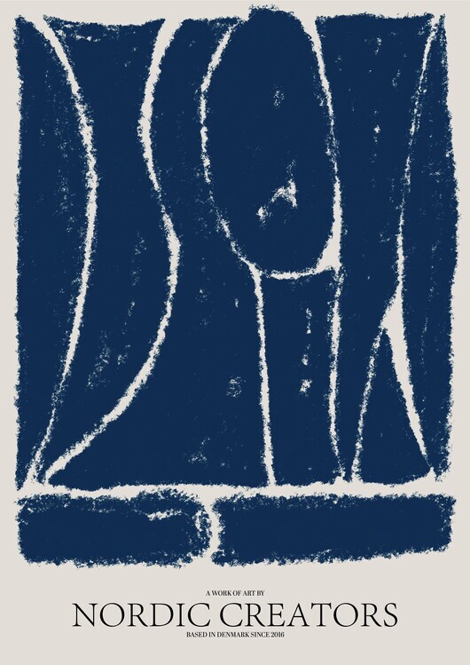 Nordic Creators Plakát, Obraz - Things fall apart - Blue, Nordic Creators, 30 × 40 cm