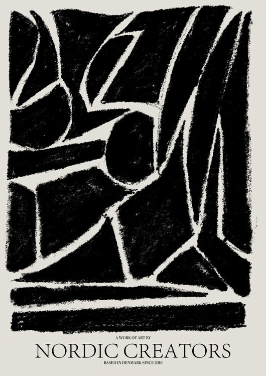 Nordic Creators Plakát, Obraz - Things fall apart - Black, Nordic Creators, 30 × 40 cm
