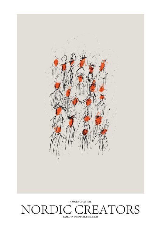 Nordic Creators Plakát, Obraz - The People, Nordic Creators, 30 × 40 cm