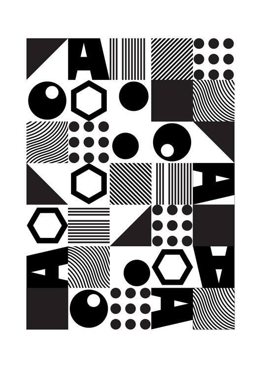 Nordic Creators Plakát, Obraz - Geometric II, Nordic Creators, 30 × 40 cm