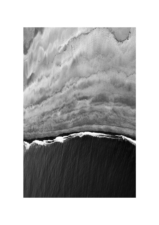 Nordic Creators Plakát, Obraz - Black Ocean, Nordic Creators, 30 × 40 cm