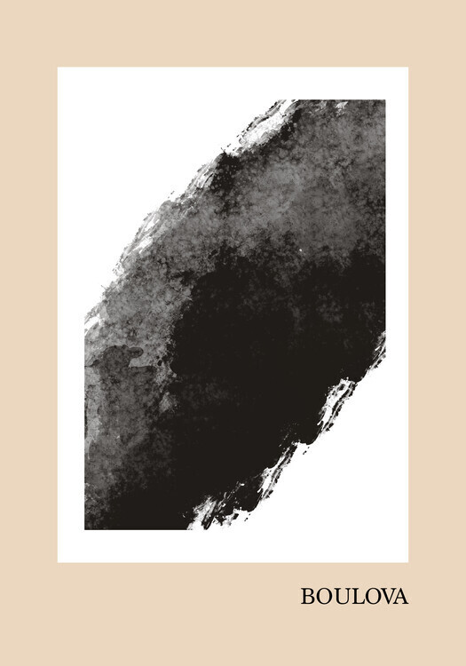 Veronika Boulová Plakát, Obraz - Abstract Black, Veronika Boulová, 26.7 × 40 cm