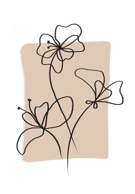 Veronika Boulová Plakát, Obraz - Spring flowers, Veronika Boulová, 26.7 × 40 cm