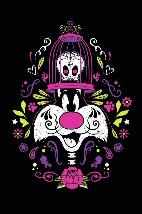 Europosters Plakát, Obraz - Kačer Daffy - Sylvester, 26.7 × 40 cm
