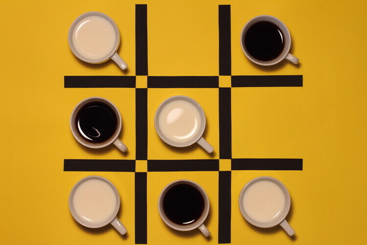 Alfredo Lemos Plakát, Obraz - Milk versus Coffeeq, Alfredo Lemos, 40 × 26.7 cm