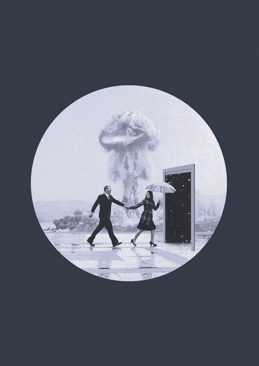 Maarten Léon Plakát, Obraz - Time to leave, Maarten Léon, 30 × 40 cm