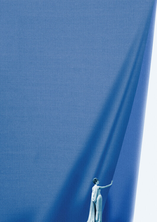Maarten Léon Plakát, Obraz - Open the curtains, Maarten Léon, 30 × 40 cm