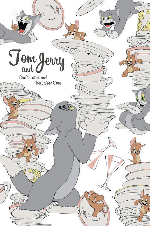 Europosters Plakát, Obraz - Tom& Jerry - Mischief memories, 26.7 × 40 cm