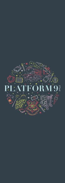 Europosters Plakát, Obraz - Harry Potter - Platform 9 3/5, 21.3 × 60 cm