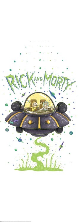 Europosters Plakát, Obraz - Rick a Morty - Vesmírná loď, 21.3 × 60 cm