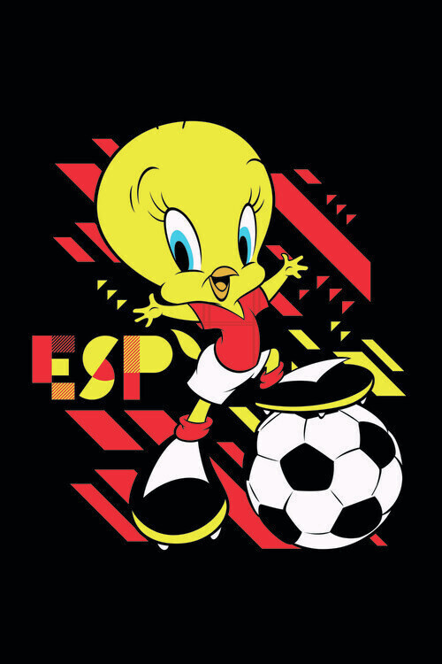 Europosters Plakát, Obraz - Tweety and football, 26.7 × 40 cm