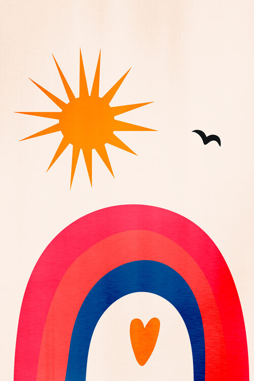 Kubistika Plakát, Obraz - Happy Days!, Kubistika, 26.7 × 40 cm