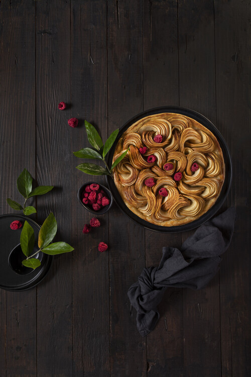 Diana Popescu Plakát, Obraz - Apple swirls, Diana Popescu, 26.7 × 40 cm