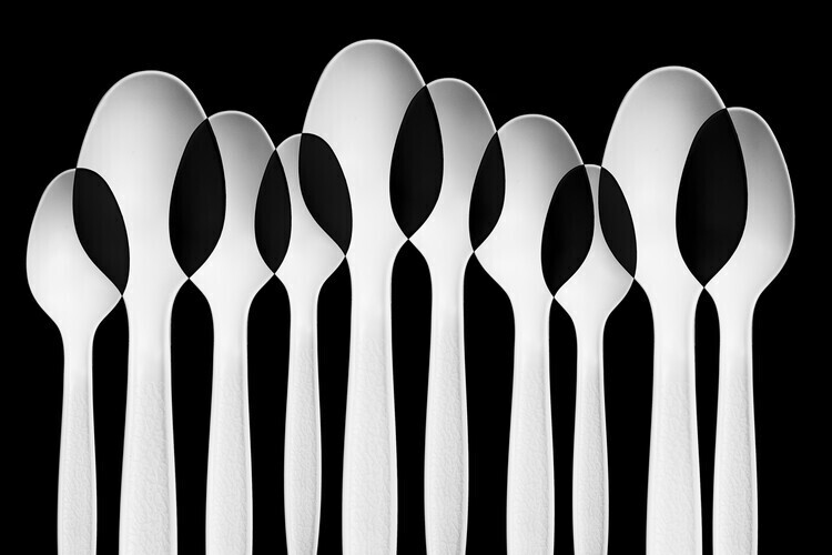 Jacqueline Hammer Plakát, Obraz - Spoons Abstract: Forest, Jacqueline Hammer, 40 × 26.7 cm