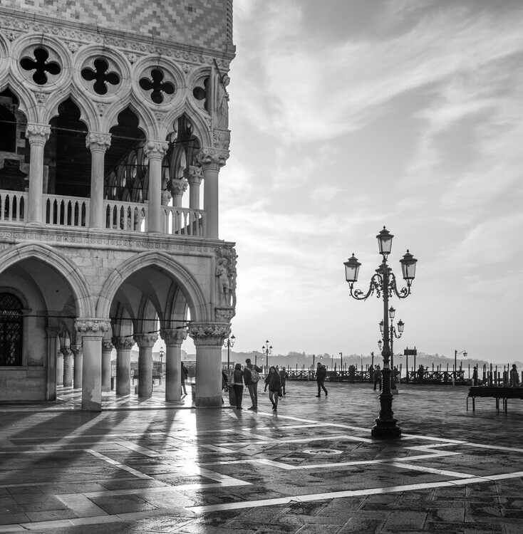 Nigel Snape Plakát, Obraz - Early Morning - Venice, Nigel Snape, 40 × 40 cm