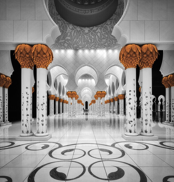 Massimo Cuomo Plakát, Obraz - Sheikh Al Zayed Grand Mosque, Massimo Cuomo, 40 × 40 cm