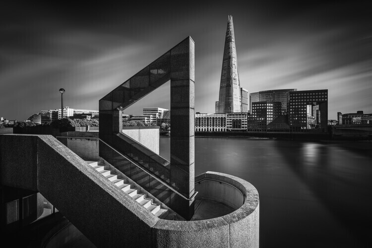 Nader El Assy Plakát, Obraz - The Shard in Geometry, Nader El Assy, 40 × 26.7 cm
