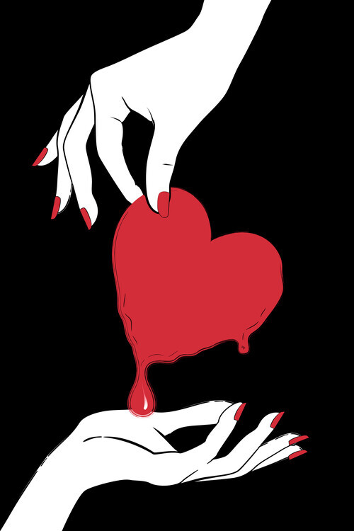 Martina Pavlova Plakát, Obraz - My heart 4U, Martina Pavlova, 26.7 × 40 cm