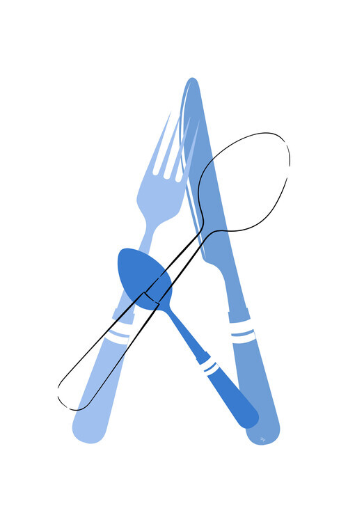 Martina Pavlova Plakát, Obraz - Cutlery, Martina Pavlova, 26.7 × 40 cm