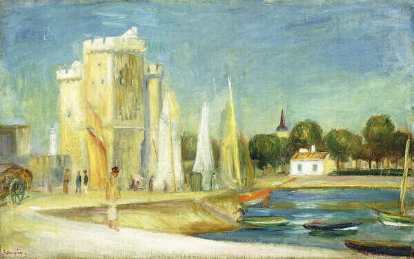 Renoir, Pierre Auguste Plakát, Obraz - Port de la Rochelle, 1896, Renoir, Pierre Auguste, 40 × 26.7 cm