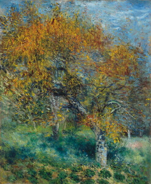 Renoir, Pierre Auguste Plakát, Obraz - The Pear Tree; Le Poirier, c.1870, Renoir, Pierre Auguste, 32.9 × 40 cm