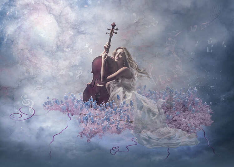 Natalia Simongulashvili Plakát, Obraz - Music of the soul, Natalia Simongulashvili, 40 × 30 cm