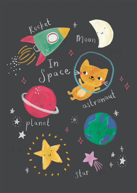 Laura Irwin Plakát, Obraz - Space, Laura Irwin, 30 × 40 cm