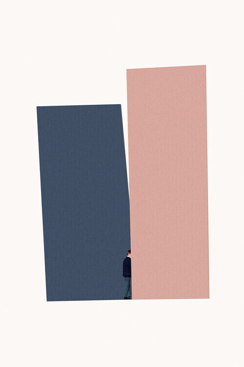 Maarten Léon Plakát, Obraz - Hide and seek, Maarten Léon, 26.7 × 40 cm