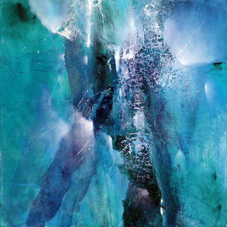 Annette Schmucker Plakát, Obraz - turquoise fantasy, Annette Schmucker, 40 × 40 cm