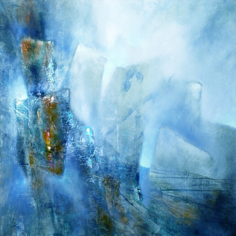 Annette Schmucker Plakát, Obraz - the bright side - blue, Annette Schmucker, 40 × 40 cm
