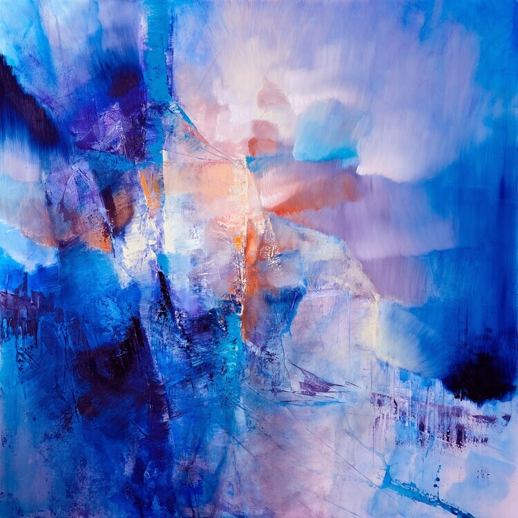 Annette Schmucker Plakát, Obraz - spring is knocking, Annette Schmucker, 40 × 40 cm
