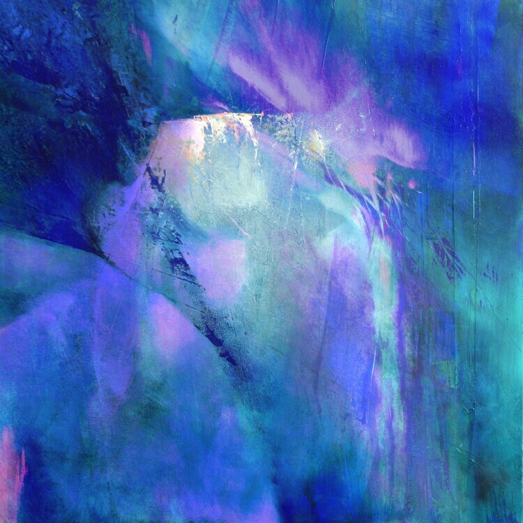 Annette Schmucker Plakát, Obraz - purple harmony, Annette Schmucker, 40 × 40 cm
