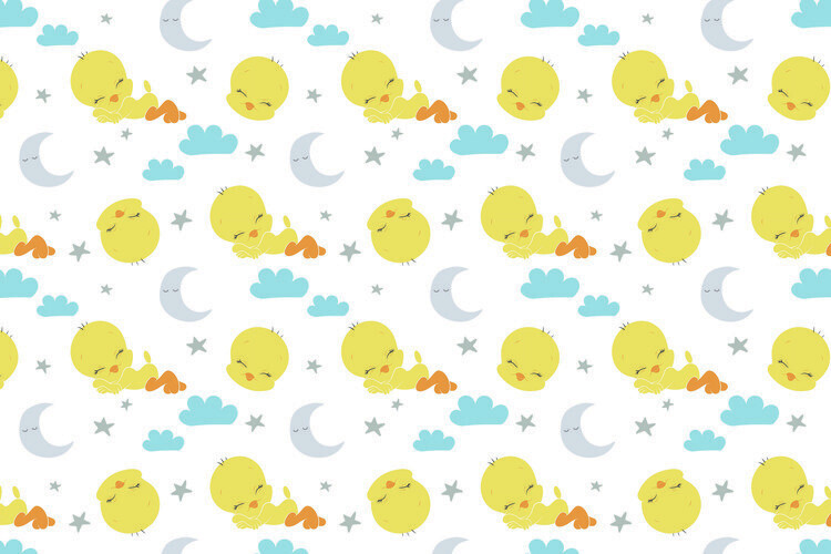 Europosters Plakát, Obraz - Looney Tunes - Sleeping Tweety, 40 × 26.7 cm