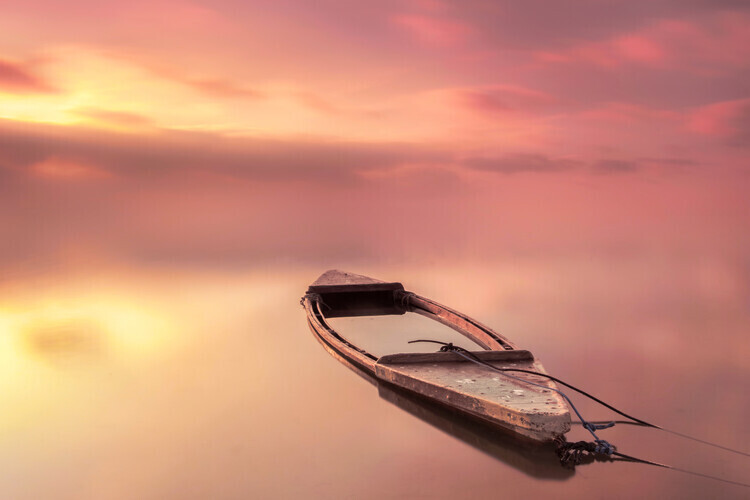 Joaquin Guerola Plakát, Obraz - The boat, Joaquin Guerola, 40 × 26.7 cm