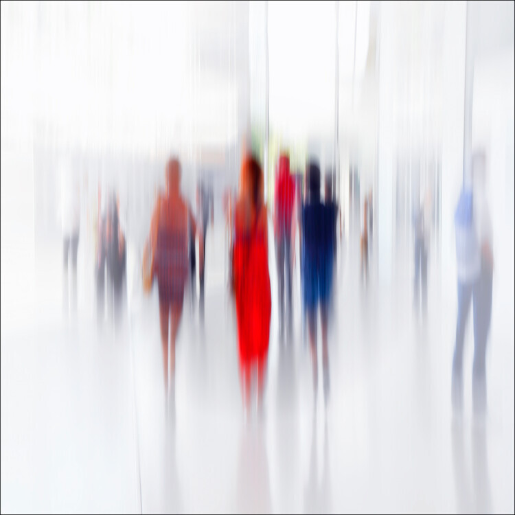 Anette Ohlendorf Plakát, Obraz - Women in red, Anette Ohlendorf, 40 × 40 cm