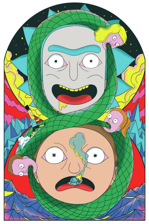 Europosters Plakát, Obraz - Rick & Morty - Never ending, 26.7 × 40 cm