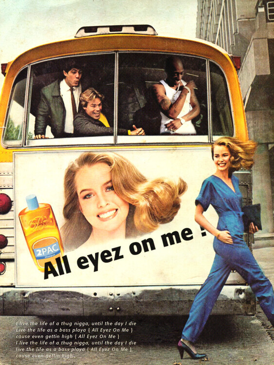 Ads Libitum / David Redon Plakát, Obraz - All eyez on me, Ads Libitum / David Redon, 30 × 40 cm