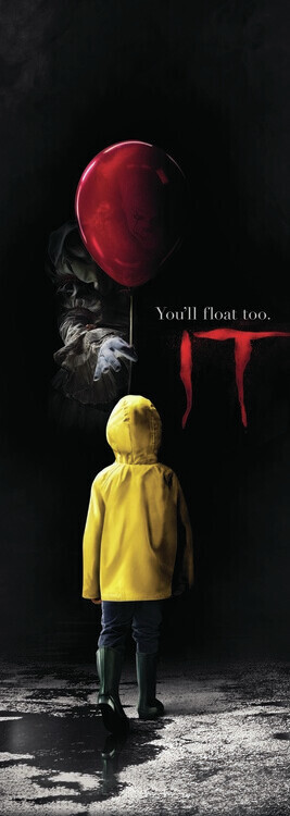 Europosters Plakát, Obraz - IT - You'll float too, 21.3 × 60 cm