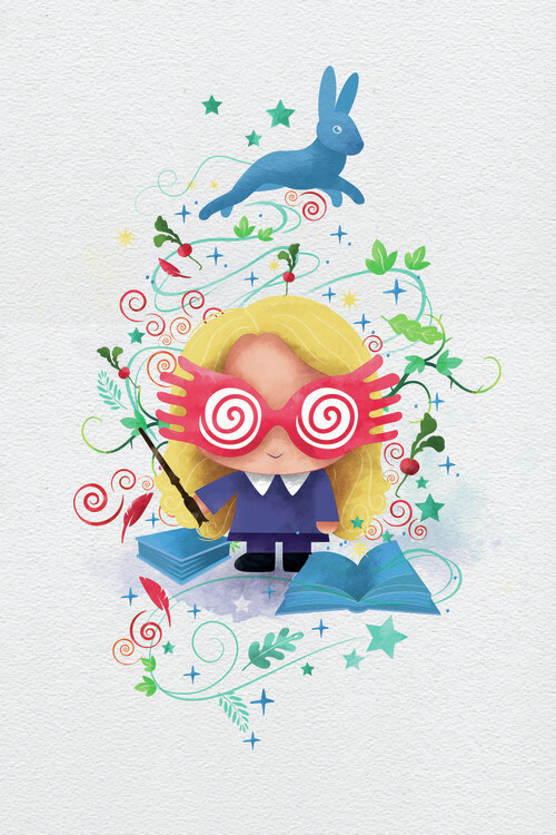 Europosters Plakát, Obraz - Luna Lovegood - Chibi, 26.7 × 40 cm