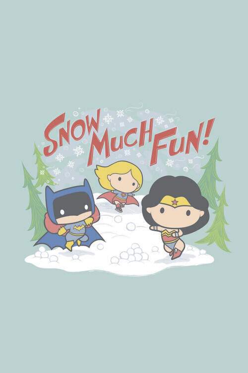 Europosters Plakát, Obraz - Justice League - Snow much fun!, 26.7 × 40 cm