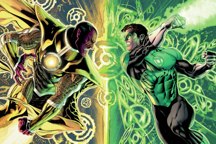 Europosters Plakát, Obraz - Green Lantern vs. Sinestro, 40 × 26.7 cm