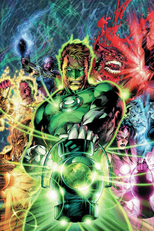 Europosters Plakát, Obraz - Green Lantern - The team, 26.7 × 40 cm