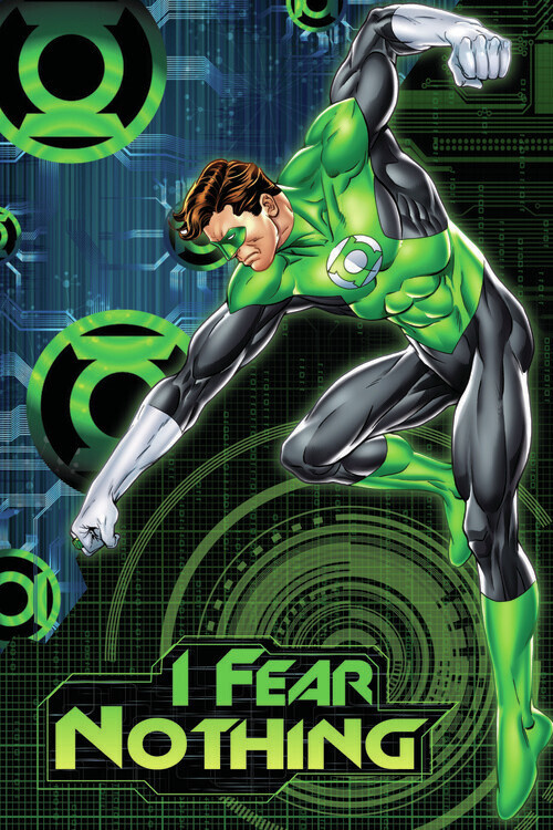 Europosters Plakát, Obraz - Green Lantern - I fear nothing, 26.7 × 40 cm