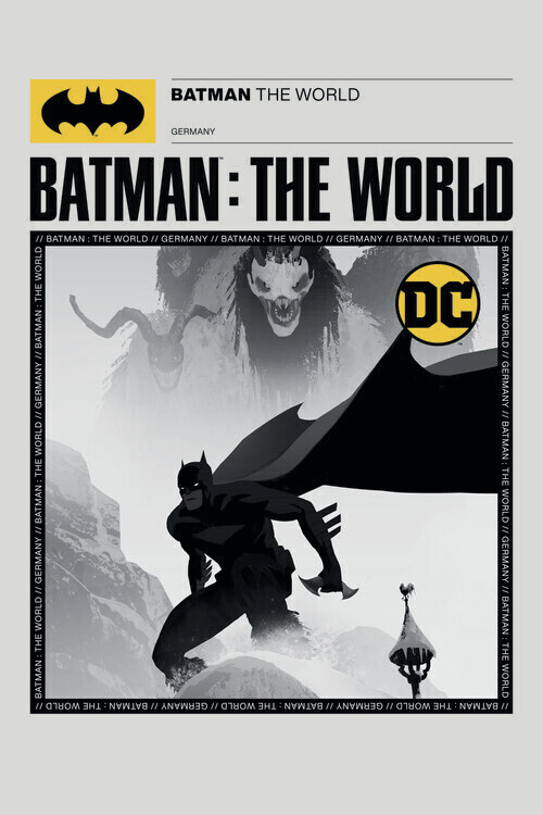 Europosters Plakát, Obraz - Batman - The world Germany Cover, 26.7 × 40 cm