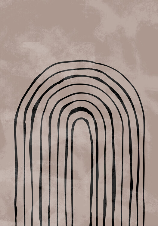Studio Collection Plakát, Obraz - Arch_one way_004_black, Studio Collection, 26.7 × 40 cm